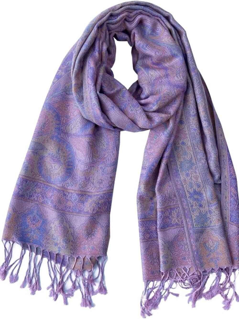 Women's Paisley Pashmina Rave Scarf Shawl Wraps Festival Accessory